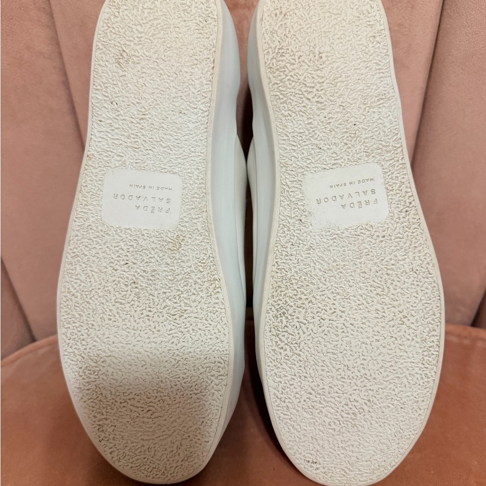 Freda Salvador - Libby d’Orsay sneakers in white leather - Picture 9 of 12